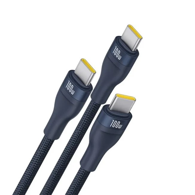 Кабел Baseus Flash Series Type-C към 3x USB-C, 100W, 1.5м P10377503321-00 - син - Image 5