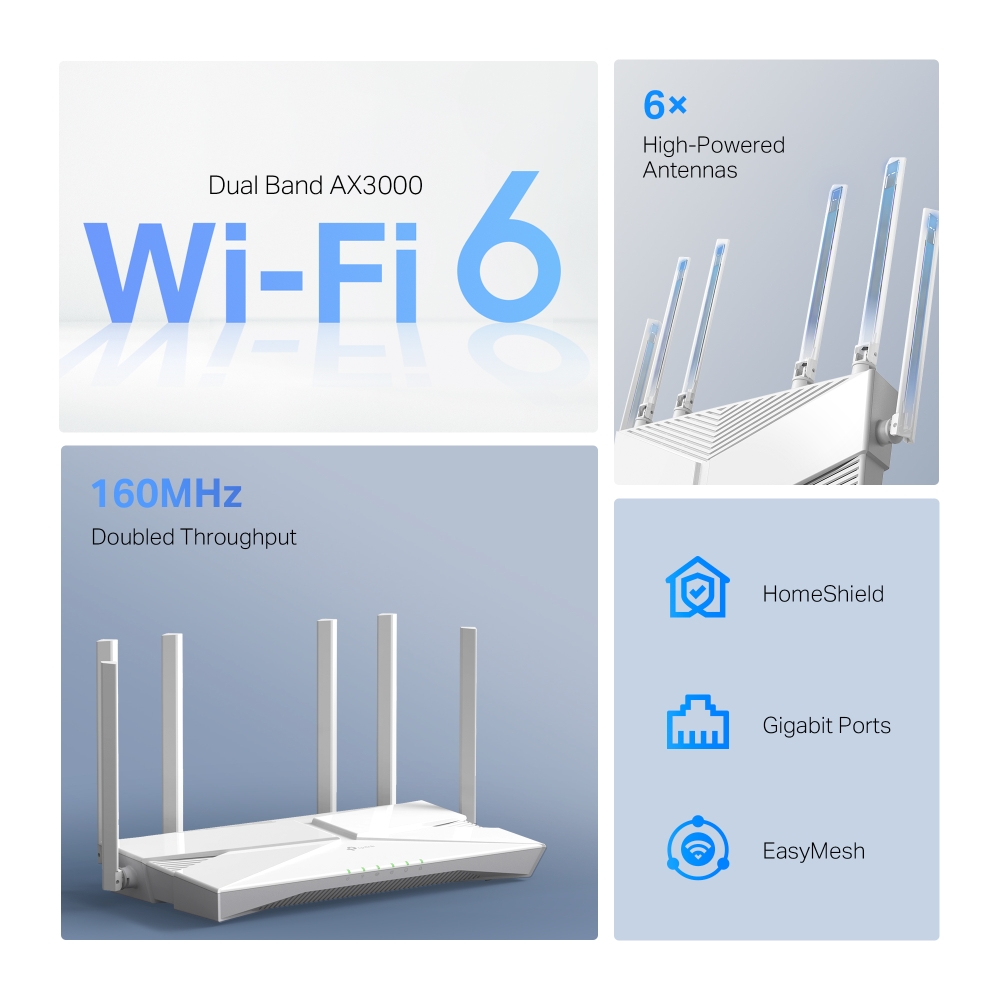 Гигабитов Wi-Fi 6 рутер TP-Link Archer AX56 AX3000 - Image 4