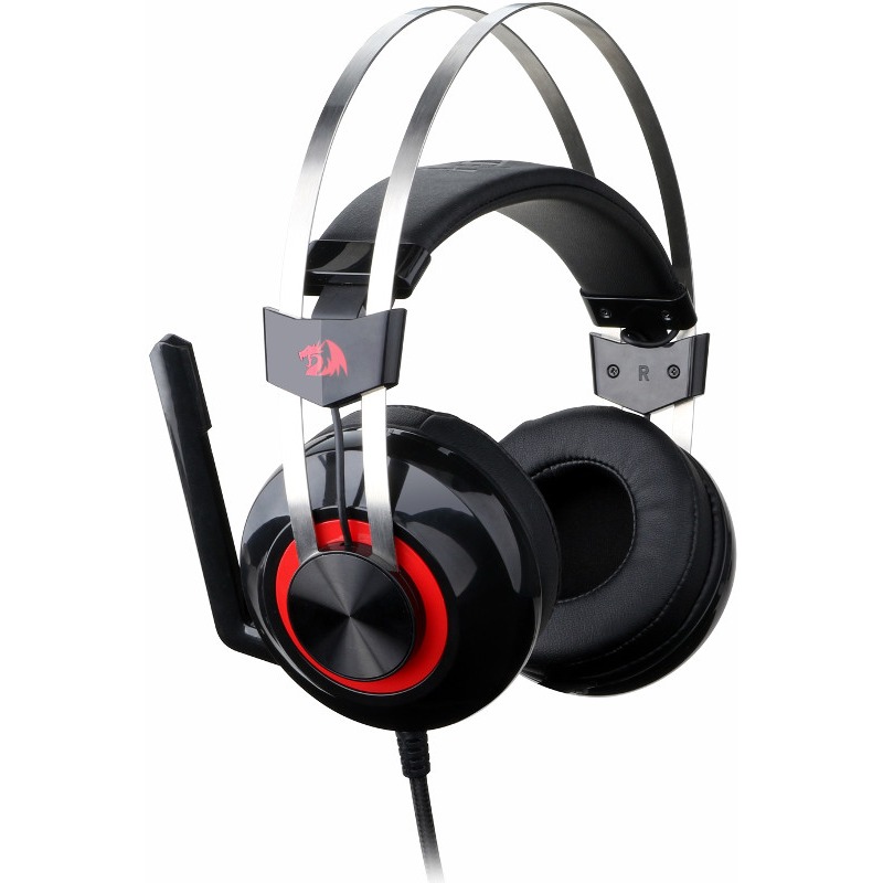 Геймърски слушалки Redragon Talos H601-1-BK с микрофон и стойка - Image 4