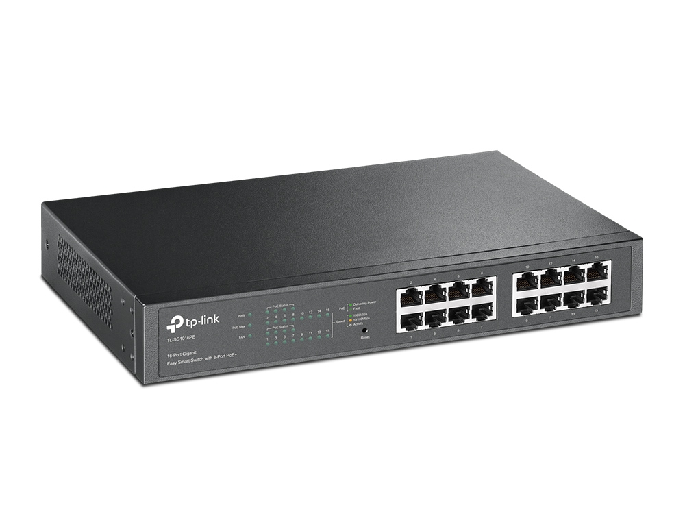 Комутатор TP-Link TL-SG1016PE 16-портов Gigabit Easy Smart - Image 4