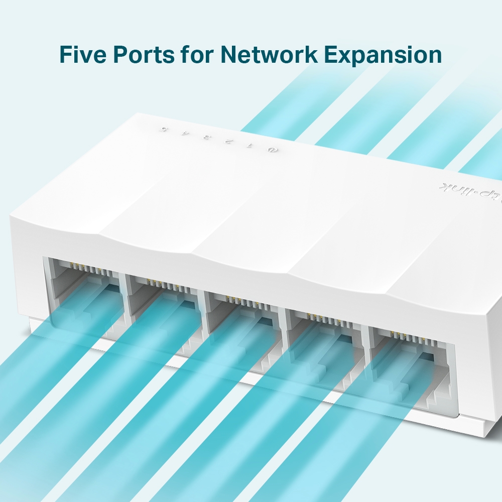 Комутатор TP-Link LS1005 5-порта 10/100Mbps - Image 4