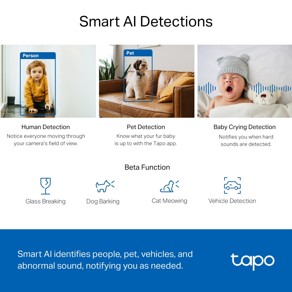Wi-Fi Pan/Tilt камера за наблюдение TP-Link Tapo C220 - Image 5