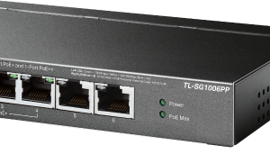 Комутатор TP-Link TL-SG1006PP 6-портов гигабитов настолен с 3-порта PoE+ и 1-порта PoE++