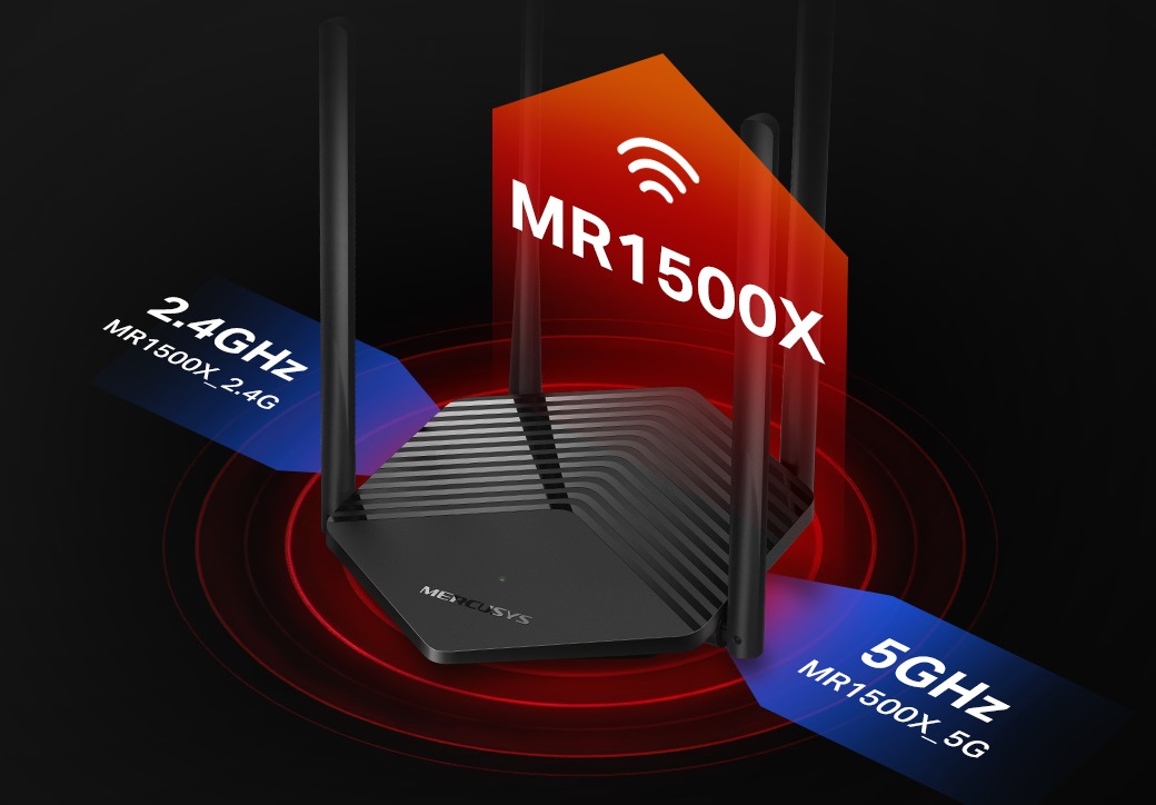 2-лентов Gigabit WiFi 6 рутер Mercusys MR1500X AX1500 - Image 5