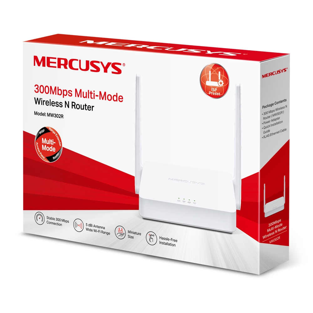 Рутер безжичен многорежимен Mercusys MW302R 300Mbps - Image 5