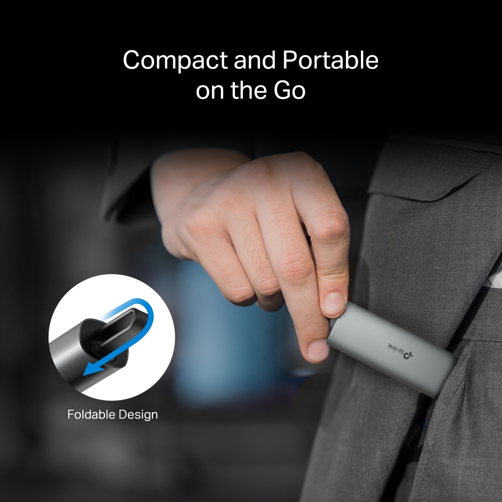 Мрежов адаптер TP-Link USB Type-C към 2.5 Gigabit Ethernet UE302C - Image 5