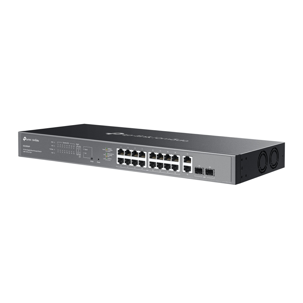 20-портов комутатор TP-Link Omada ES220GMP Gigabit Easy Managed Switch с 16 PoE+ порта - Image 2