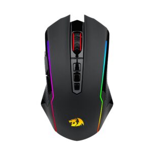 Геймърска мишка Redragon Nix M914-RGB с безжична и кабелна Bluetooth връзка с RGB осветление - черна