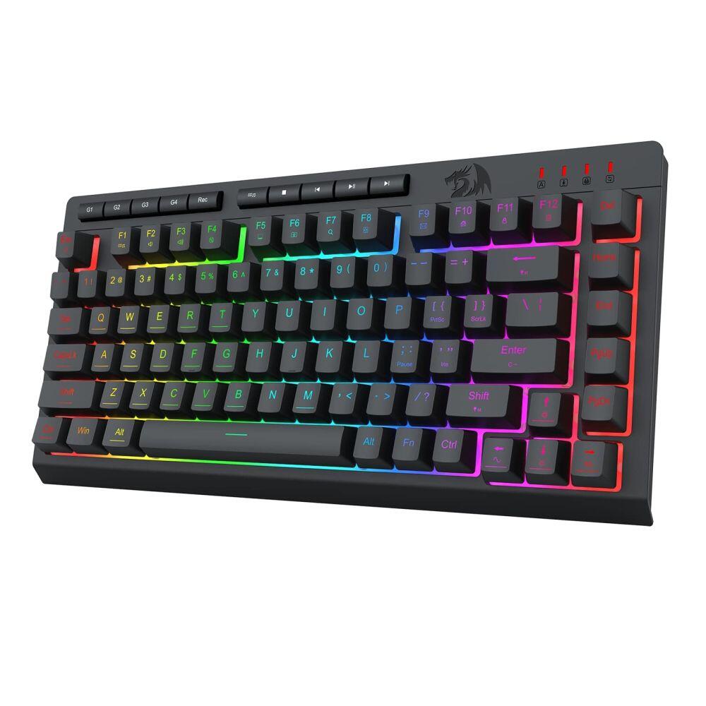RGB Геймърска клавиатура Redragon Crescent K524-RGB - черна - Image 5