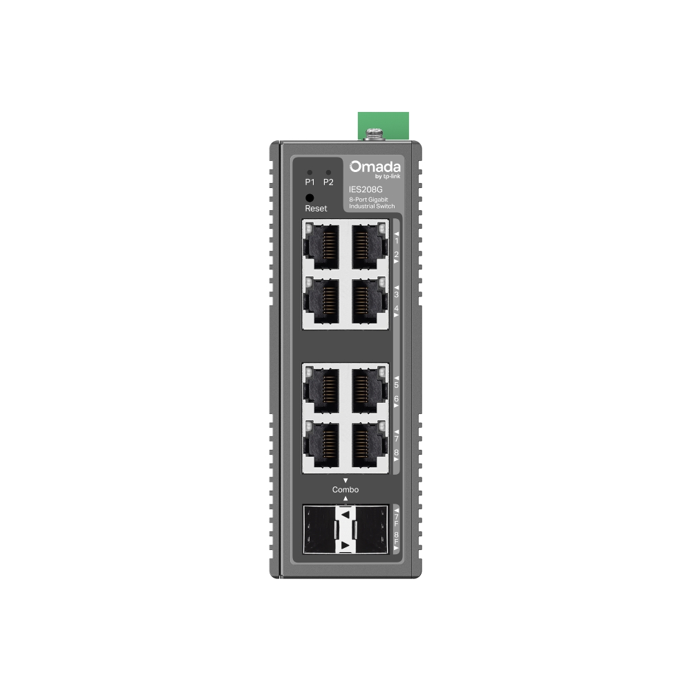 8-портов гигабитов индустриален лесно управляем комутатор TP-Link Omada IES208G - Image 4