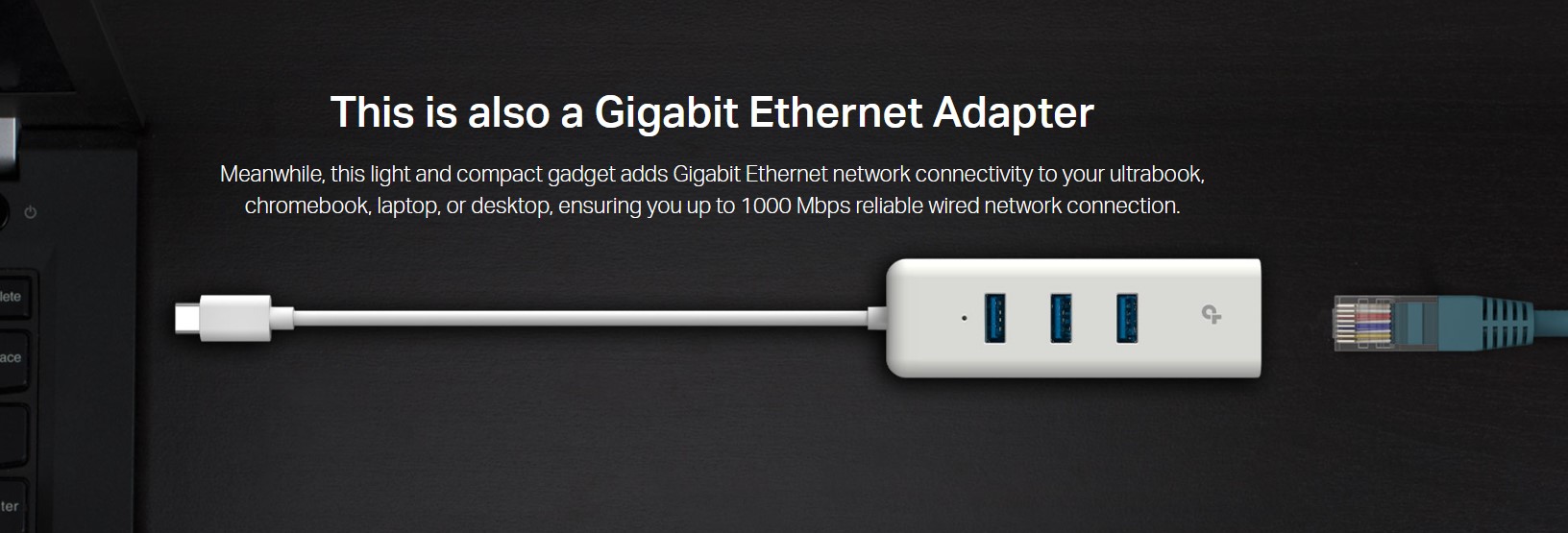 USB Type-C 3-портов хъб и гигабитов Ethernet адаптер TP-Link UE330C - Image 4
