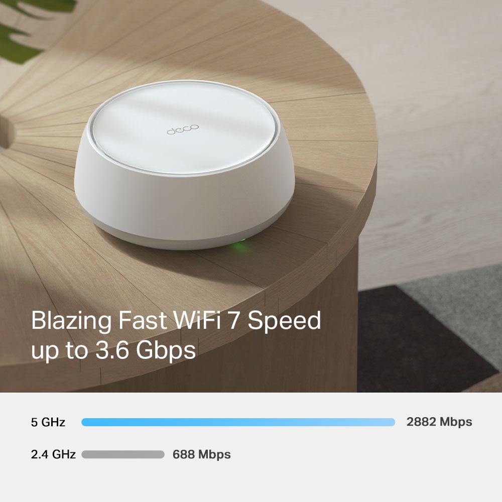 Цялостна домашна Mesh WiFi 7 система TP-Link Deco BE25(1-pack) BE3600 - Image 4