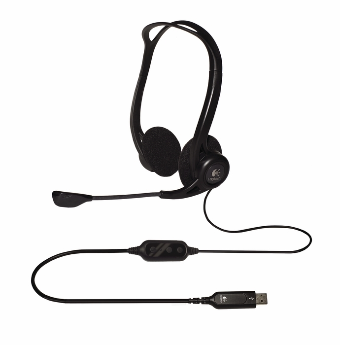 Слушалки с микрофон Logitech PC 960 USB 981-000100 - Image 2