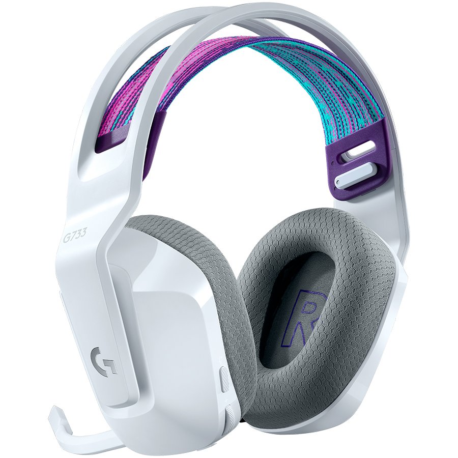LOGITECH G733 LIGHTSPEED Wireless RGB Gaming Headset - WHITE - Image 2