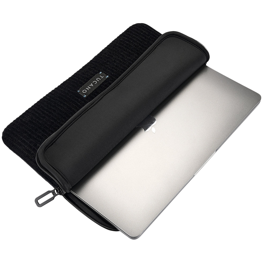 TUCANO VELLUTO2 16'' SLEEVES FOR MacBook Pro 16/ MacBook Pro 15/ Laptop 15.6, Black - Image 4