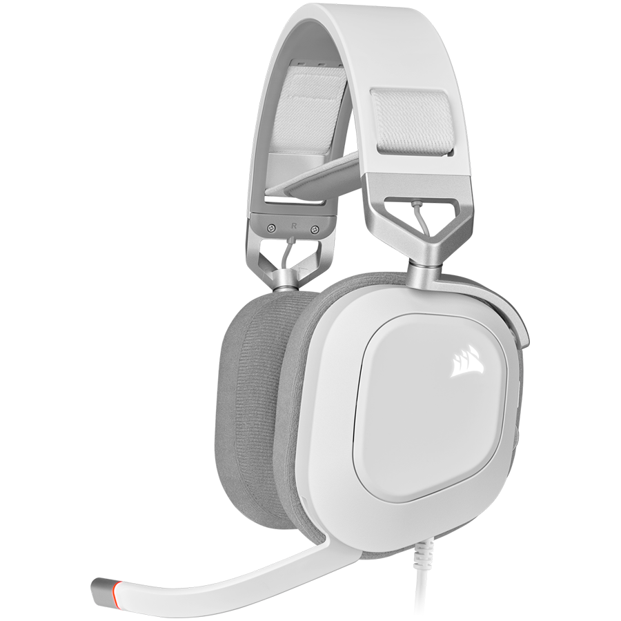 CORSAIR HS80 RGB Wireless Headset, White - EU