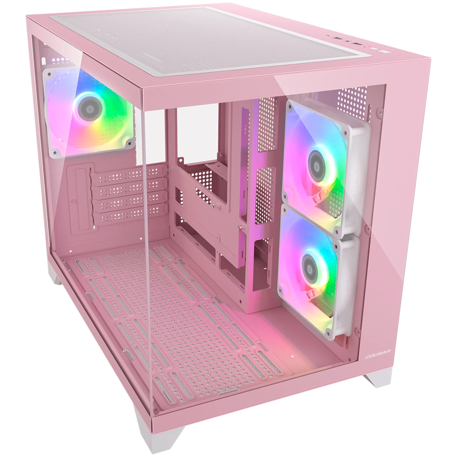 COUGAR FV150 Mini RGB PC Case, Mid tower, Pink - Image 2