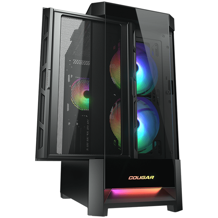 COUGAR DUOFACE RGB PC Case, Mid Tower, Black - Image 2