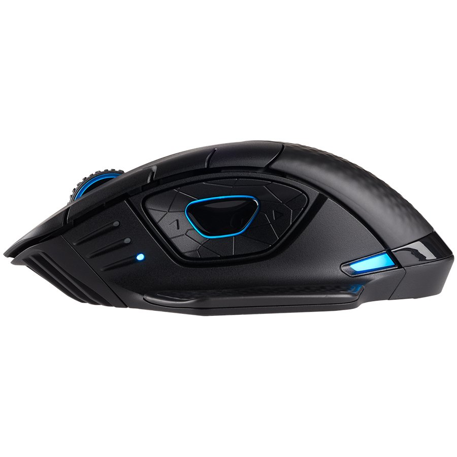 CORSAIR DARK CORE RGB PRO, Wireless FPS/MOBA with SLIPSTREAM, Black, Backlit RGB LED, 18000 DPI, Optical - Image 2