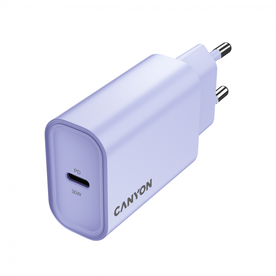 CANYON charger OnCharge 30CL Max Power 30W 1xPD EU Purple - Image 3