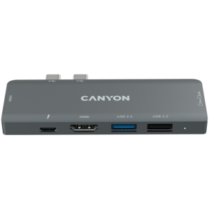 CANYON hub DS-5 7in1 Thunderbolt 3 Space Grey