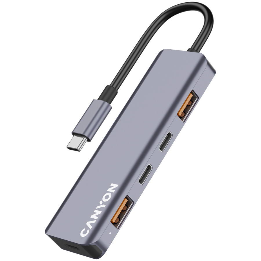 CANYON hub DS-18 5in1 USB-C Grey - Image 3