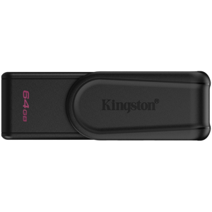 Kingston  64GB Portable USB 3.2 Gen 1 DataTraveler Exodia S (Black/Black)