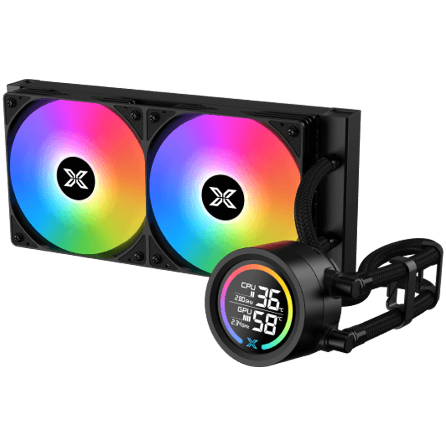 Xigmatek LK Pro 240 Digital (BK AIO,Digital LCD Pump & 240mm PWM Fan,Mini ARGB Controller,Intel & AMD & 20xx) - Image 2