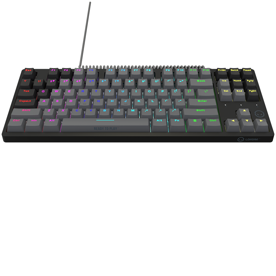 LORGAR Azar 514TKL, Wired RGB mechanical gaming keyboard, black, EN layout - Image 4