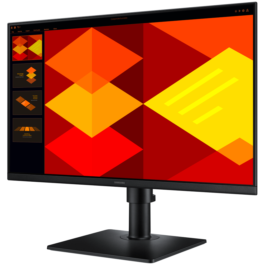 Monitor LED Samsung LS24D406GAUXEN S40GD, 24" FHD FLAT 16:9 (1920x1080) IPS 100Hz, 250 cd/m2, 1000:1, 5ms, 178/178, 1xDP 2xHDMI, USB Hub 2xUSB TypeA, 3.5 jack Tilt, Pivot, Rotate, Height Adjust, VESA 100x100, 2Y - Image 2