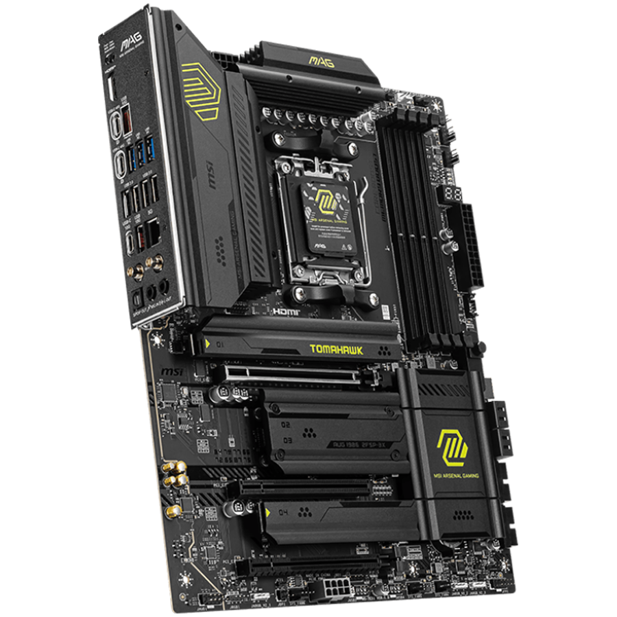 MSI MAG X870 TOMAHAWK WIFI, ATX,Socket AM5, AMD Tyzen 9000, Dual Channel DDR5 up to 8400+(OC)MHz, 3x PCIe x16 slots, 4x M.2 slot, 4xUSB 2.0, 3xUSB 5Gbps A, 2xUSB 10Gbps A, 1xUSB 10 Gbps C, 2xUSB 40Gbps C,1x HDMI, 2xDP, 5G LAN, 7.1 Audio, 3y warranty - Image 2