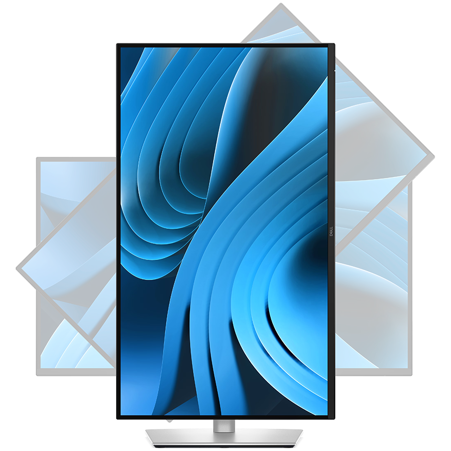 Dell Pro 27 Plus 4K USB-C Hub Monitor P2725QE 27.0" 3840x2160 100Hz, 99% sRGB(CIE 1931), 163PPI, 16:9, IPS, AG, 350 cd/m2, 1500:1, 178/178, 5ms/8ms, DP, HDMI, USB Type-A, USB, USB-C, RJ45, Height, Swivel, Tilt, Pivot - Image 5