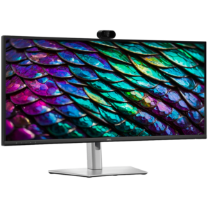 Monitor DELL P3426WEB Curved (3800R) 34", 3440x1440 WQHD 100Hz, IPS Antiglare, 21:9, 1500:1, 350 cd/m2, 8ms/5ms, 178/178, DP, HDMI, 2xUSB-C (90W+15W), USB-B, 3xUSB-A, RJ-45, Speakers, Cam + Mic, Tilt, Swivel, Slant, Height Adjust, 3Y