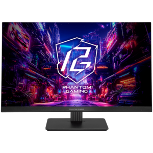 Asrock Gaming Monitor, 27" FHD(1920x1080) IPS, 180 Hz, 123 sRGB, 1000:1, 450 cd/m, 178/178, 1ms (MPRT), Flicker-free, 2x 2W Speakers, 2x HDMI 2.0, 1x DP 1.2, 1x Audio Jack (3.5mm), 3Y