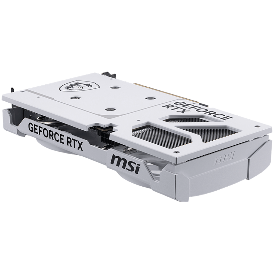 MSI Video Card NVIDIA GeForce RTX 5060 Ti 8G VENTUS 2X OC WHITE PLUS, 8GB GDDR7, 128-bit, 2617 MHz Boost, 4608 CUDA Cores, PCIe 5.0 (x8), 3x DP 2.1b, HDMI 2.1b, RAY TRACING, Dual Fan, 180W TDP, 8-pin PCIe Power, G-SYNC, 2-Slot, 3Y - Image 3
