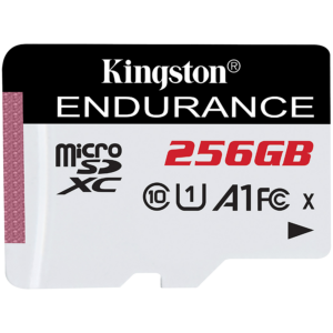 Kingston 256GB microSDXC Endurance 95R/45W C10 A1 UHS-I Card Only