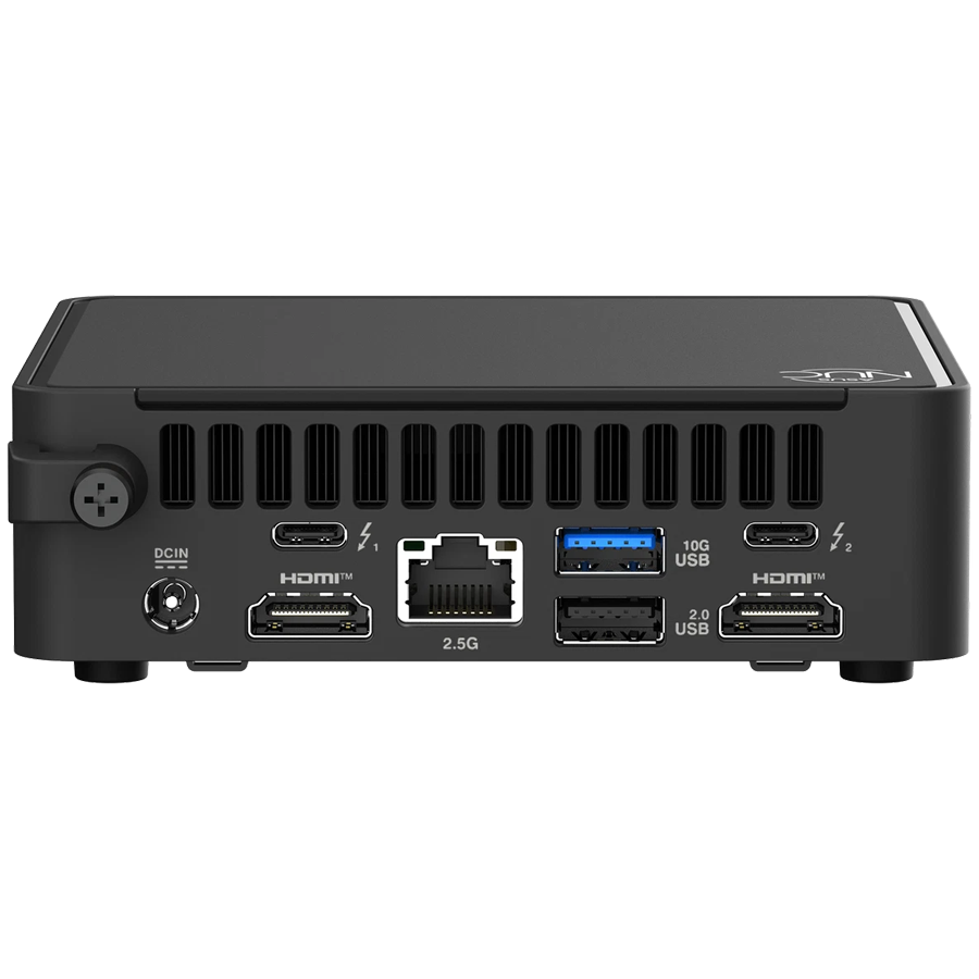 ASUS NUC 15 PRO/RNUC15CRKU700002/Ultra 7 255H 28W/Intel Arc graphics/no RAM/no Storage/Intel Wi-Fi 7 BE201/USB Total - 7/4 USB Type-A/3 USB Type-C (1x USB3.2 + 2x TB4)/2x HDMI 2.1/Support Displays - 4x 4K/no OS/EU Cord/Kit (L6)/Slim/EAN:4711387949863 - Image 4