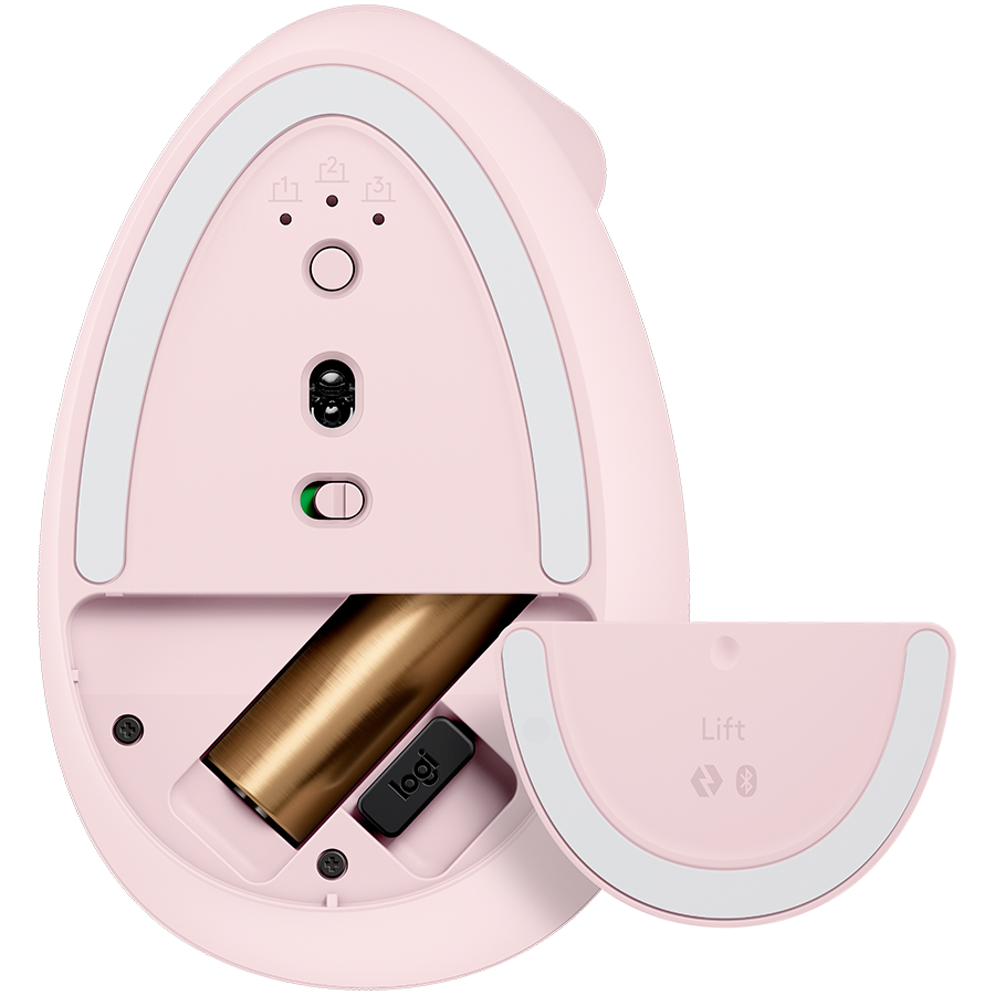 LOGITECH Lift Bluetooth Vertical Ergonomic Mouse - ROSE/DARK ROSE - Image 4