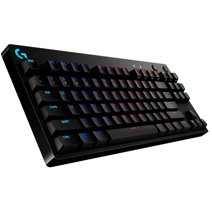 LOGITECH G PRO TKL Corded Mechanical Gaming Keyboard - BLACK - US INT'L - USB - CLICKY - Image 2