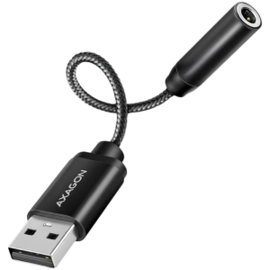 ADA-HA USB-A Hi-Res DAC audio adapter. External USB-A sound card to 3,5 mm jack, 384 kHz 32 bit DAC, stereo