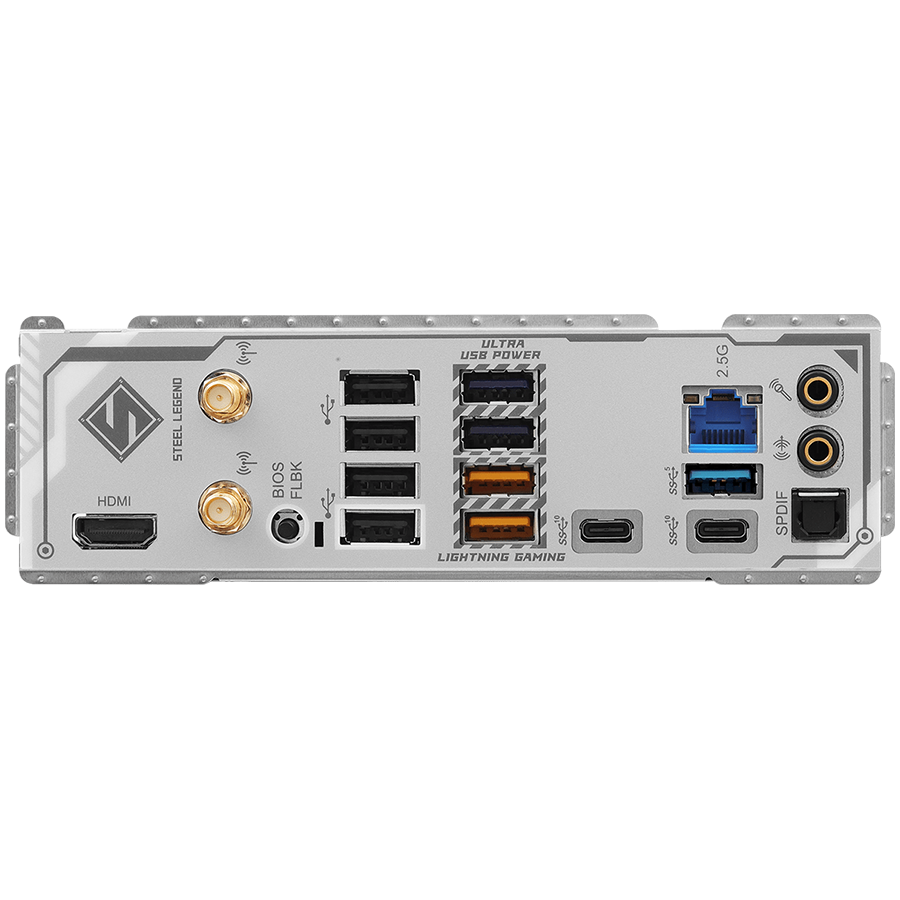 ASROCK MB Desktop B850 STEEL LEGEND WIFI, AM5, 4x DDR5, 1x PCIe 5.0 x16, 1x Blazing M.2(PCIe Gen5x4), 3x Hyper M.2, 4x SATA3, RAID 0, 1, 10, 7.1 CH HD Audio, 1x HDMI, 9x USB 3.2, 8x USB 2.0, 3x USB-C, 2.5G LAN, 2x Wi-Fi 7, 1x HDMI, 1x SPDIF, ATX - Image 3