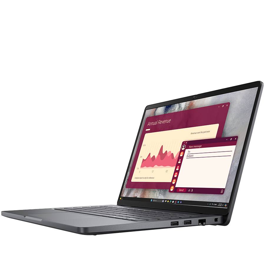 Dell Pro 14 (PC14250), Intel Core 5 120U(10C, 12T, 12MB, up to 5.0GHz), 14.0" FHD+(1920x1200) Non-Touch, 16GB(1x16GB) DDR5, 512GB M.2 SSD, Integrated Graphics, WiFi+BT, IR Cam+Mic, BG Backlit KBD, FPR, Ubuntu, 3Y ProSupport - Image 3