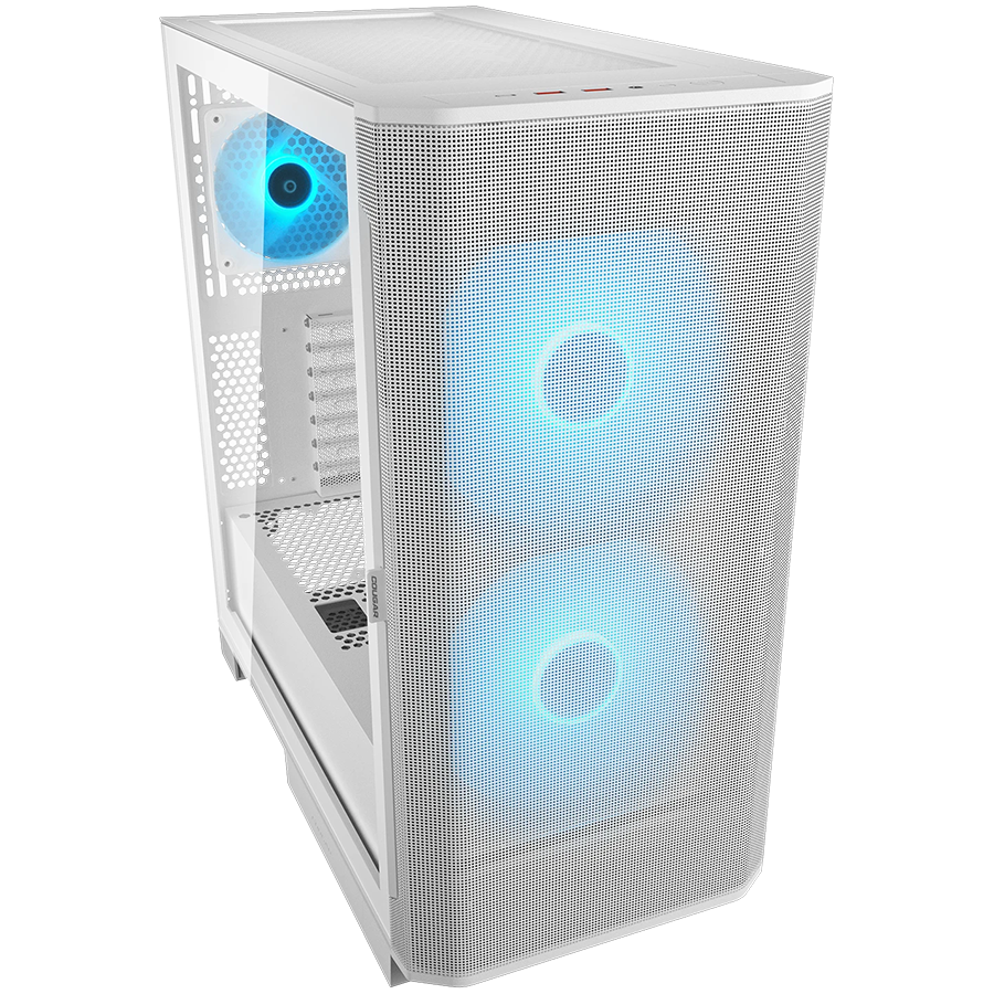 COUGAR AIRFACE FLO RGB PC Case, Mid Tower, White - Image 3