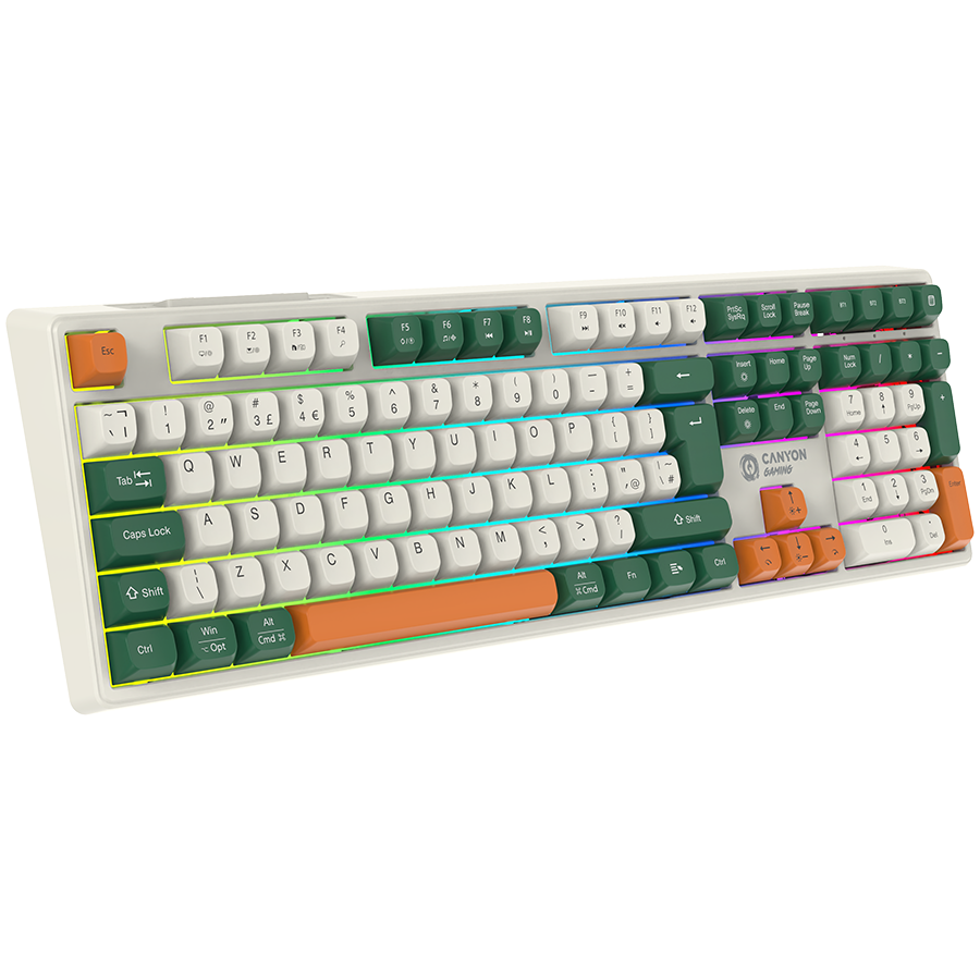 CANYON keyboard Shadder GKW-11 Mech RGB UK/US Wireless White - Image 4