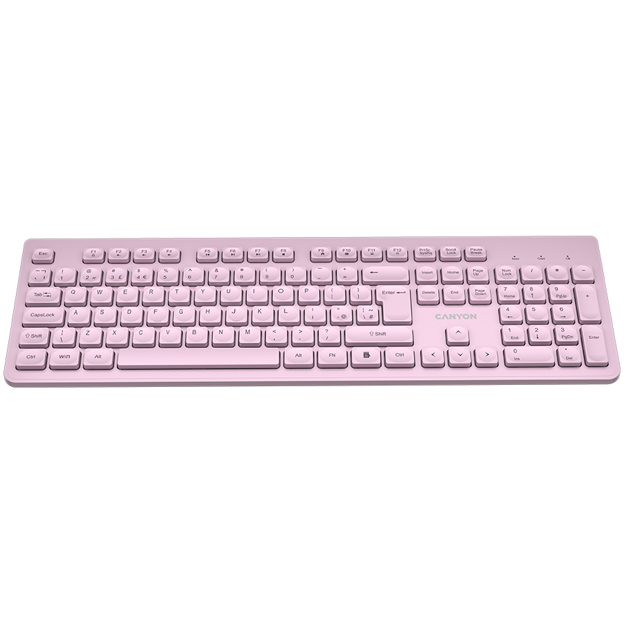 CANYON keyboard HKB-W01 UK/US AAA Wireless Pink - Image 2