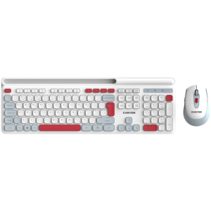 CANYON HSET-W5 EN Keyboard+Mouse AAA+AA Wireless White