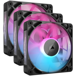 CORSAIR RX RGB Series, iCUE LINK RX120 RGB, 120mm RGB Fan, Triple Fan Kit
