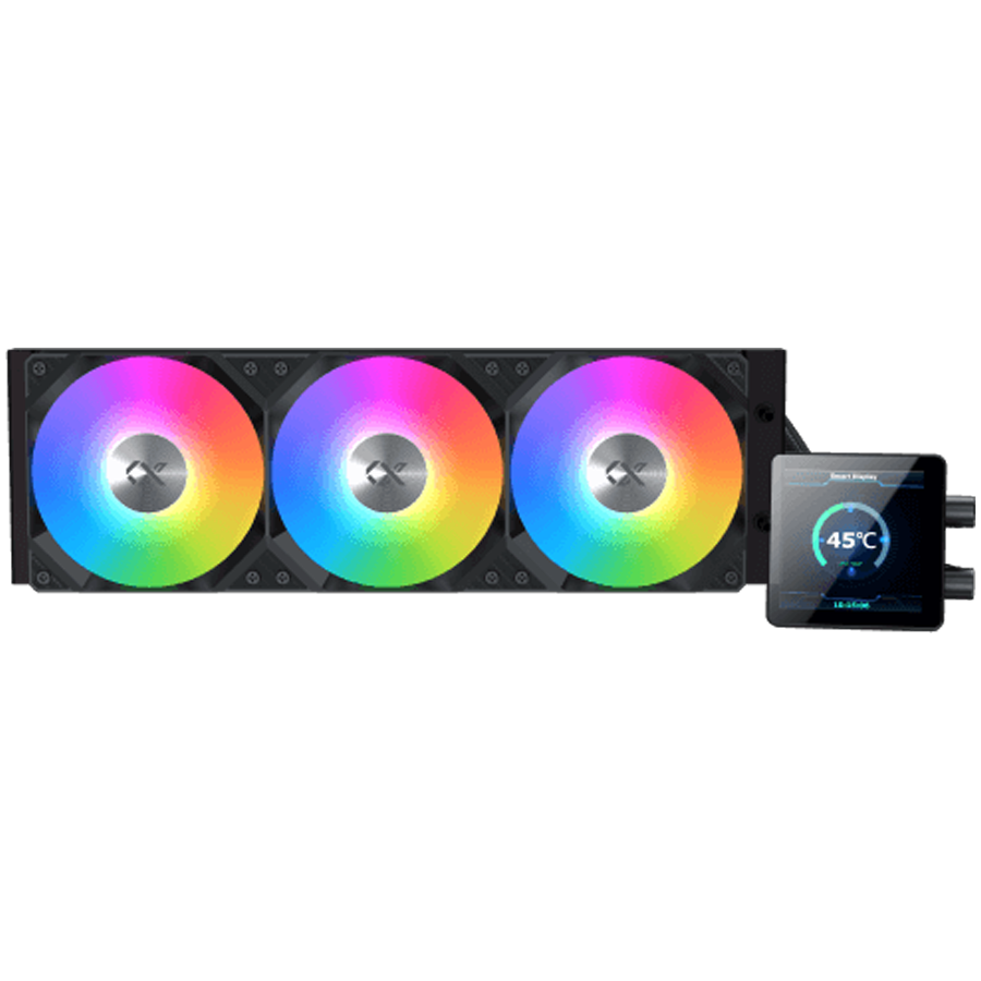 Xigmatek Connect 360 (BK, AIO Liquid Cooler, 3.4"LED Display Pump Head, ARGB PWM Fan, Mini ARGB Controller)
