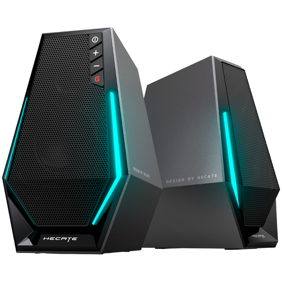 Edifier G1500 2.0 Audio System, BT V5.3, USB, AUX, 2.5-inch Drivers, RGB Lighting, 5W (RMS), Black - Image 3