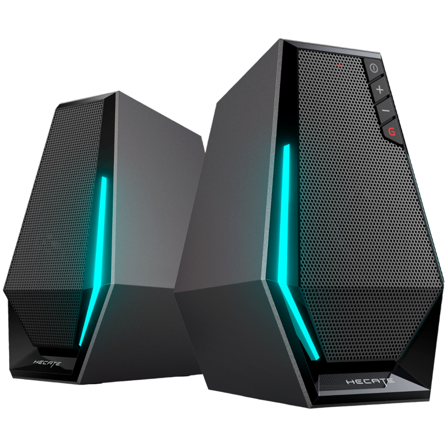 Edifier G1500 2.0 Audio System, BT V5.3, USB, AUX, 2.5-inch Drivers, RGB Lighting, 5W (RMS), Black - Image 4